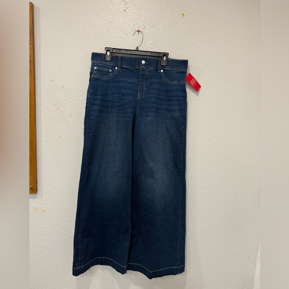 SPANX EveryWear Wide Leg Jeans XL Pacific Wash NWT